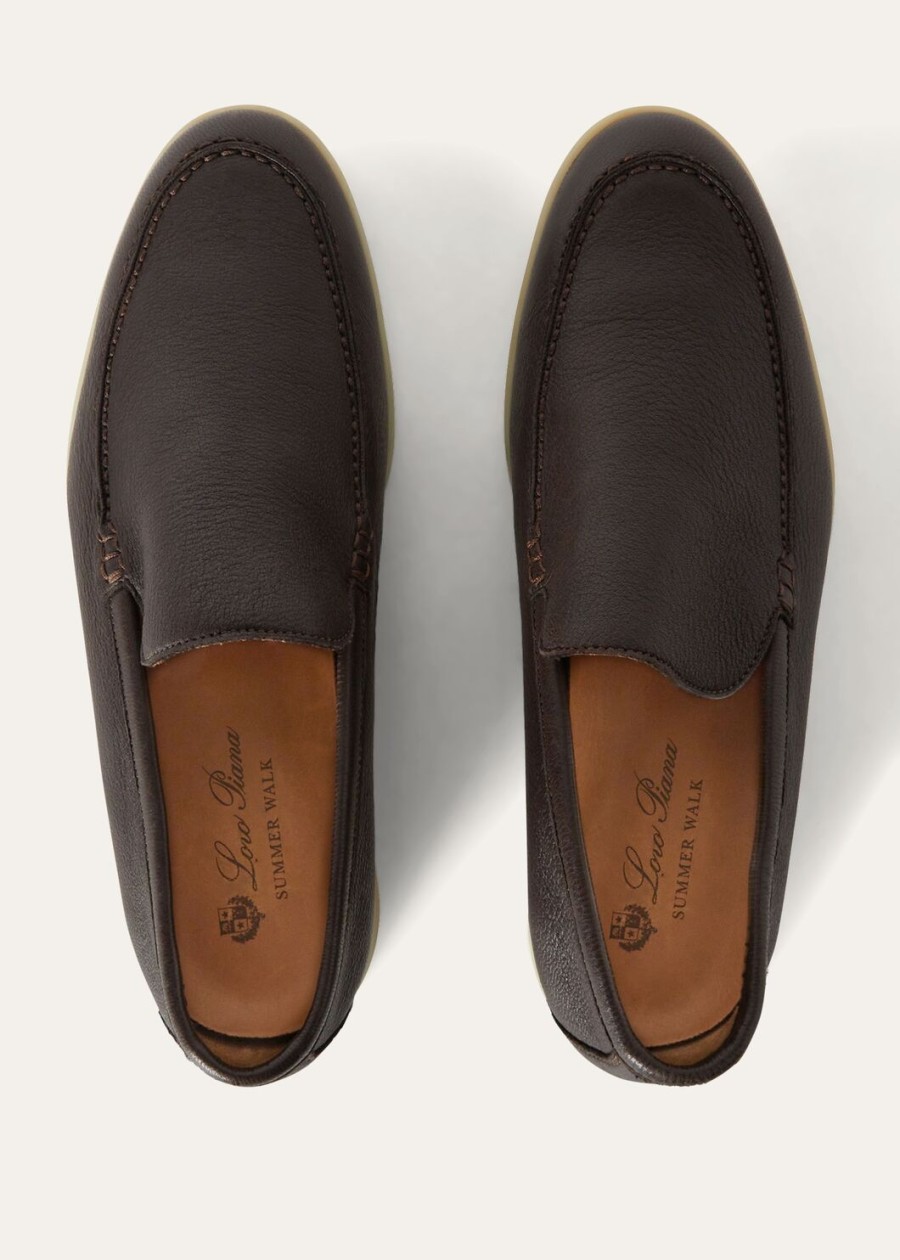 summer walk loafers van elandleer ultradonkerbruin