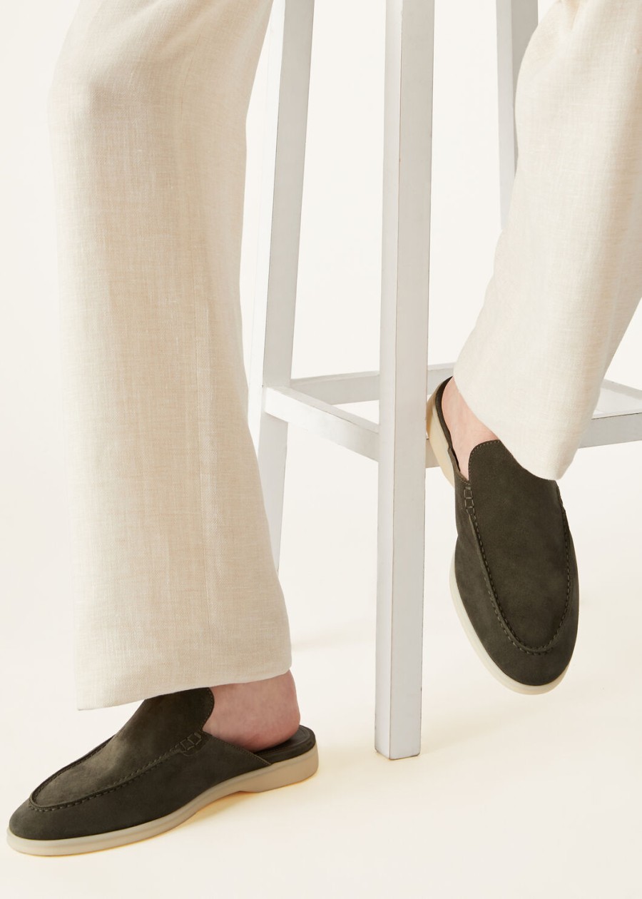 babouche walk loafer suede mimetic