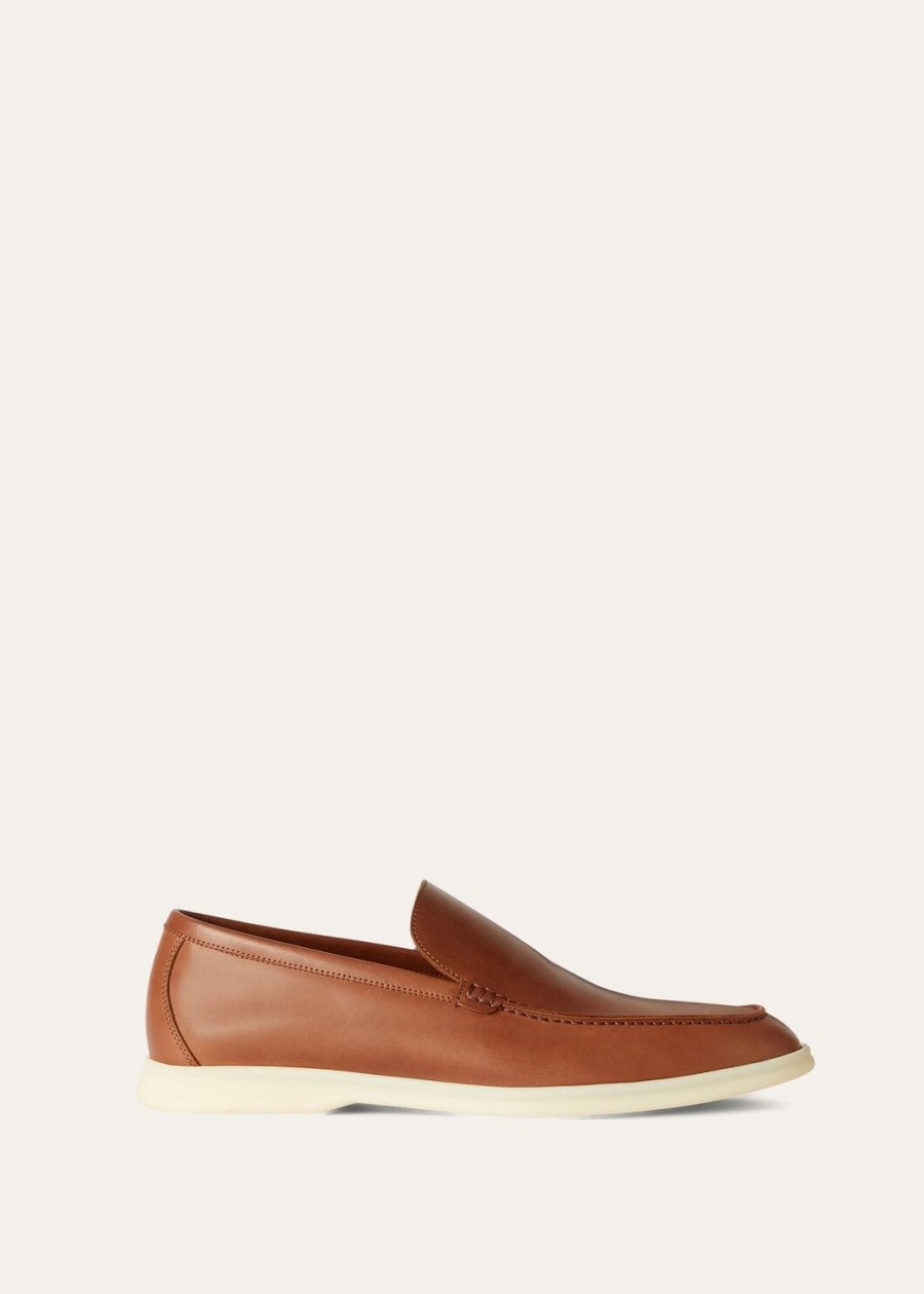 summer walk loafers van kalfsleer bruin havana