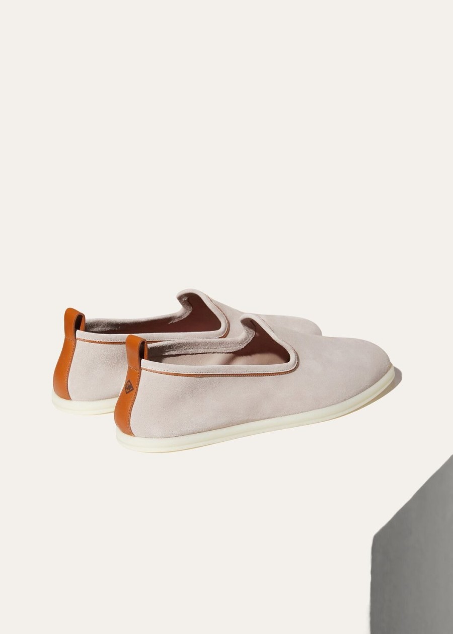 venice walk loafers van suède klassiek beige