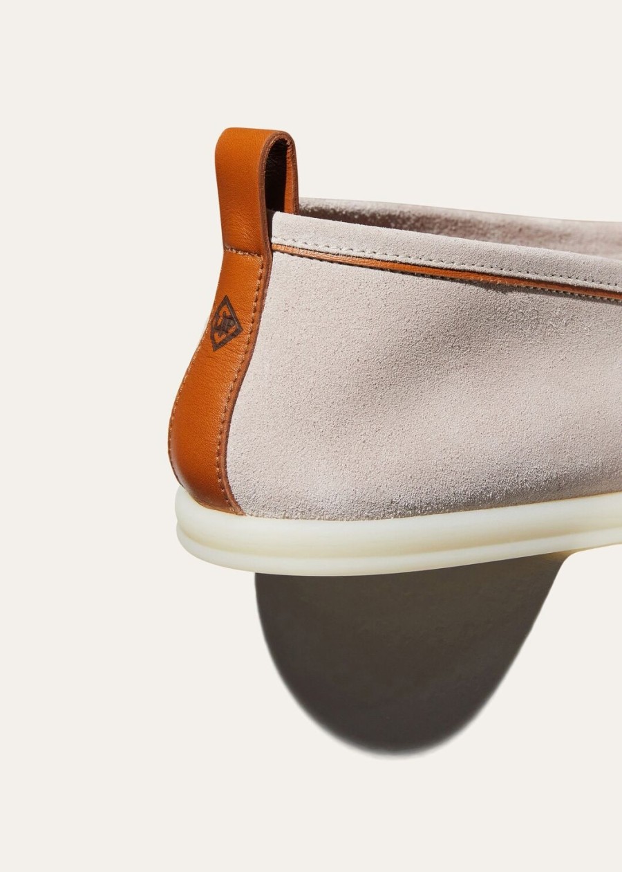 venice walk loafers van suède klassiek beige