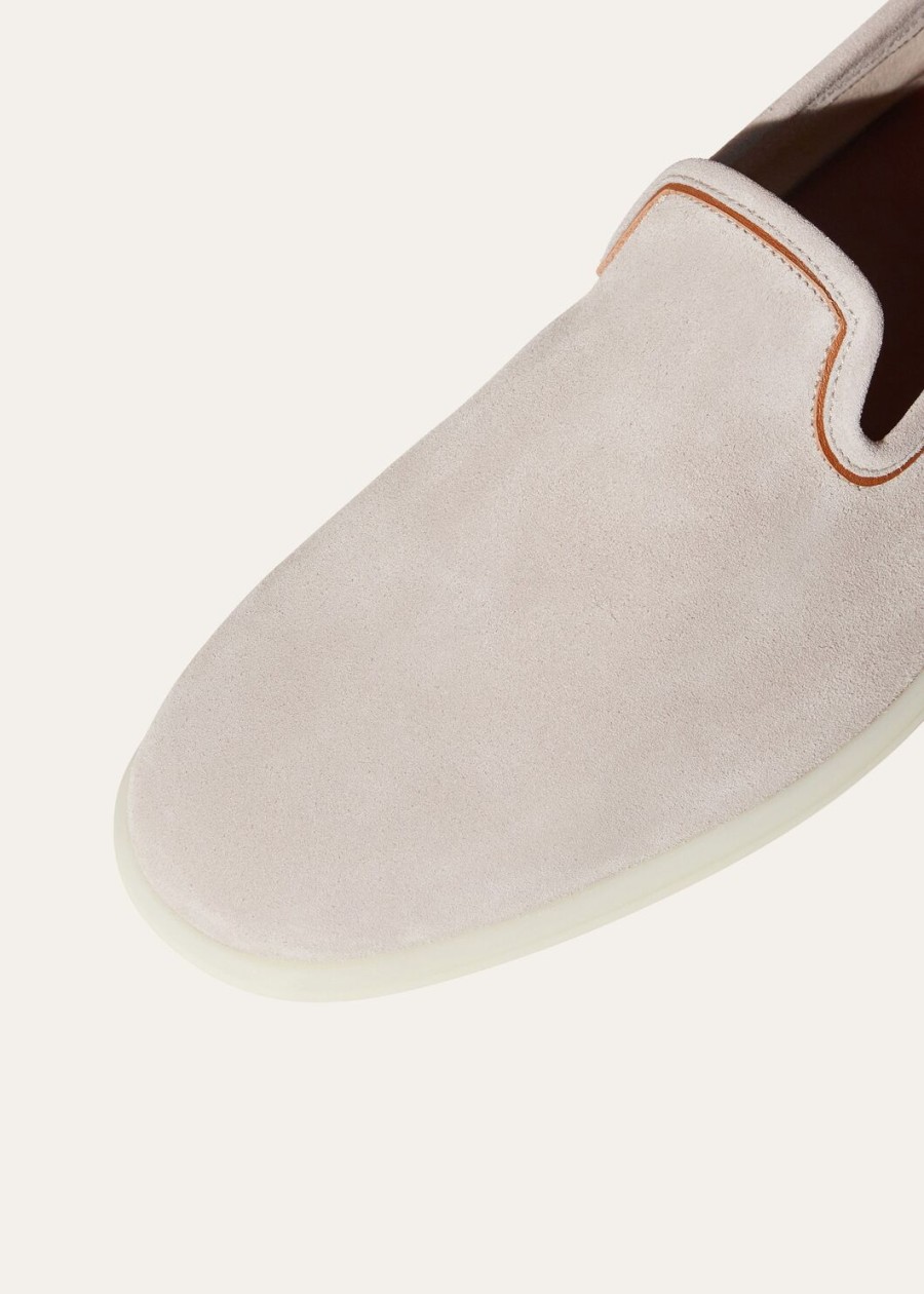 venice walk loafers van suède klassiek beige