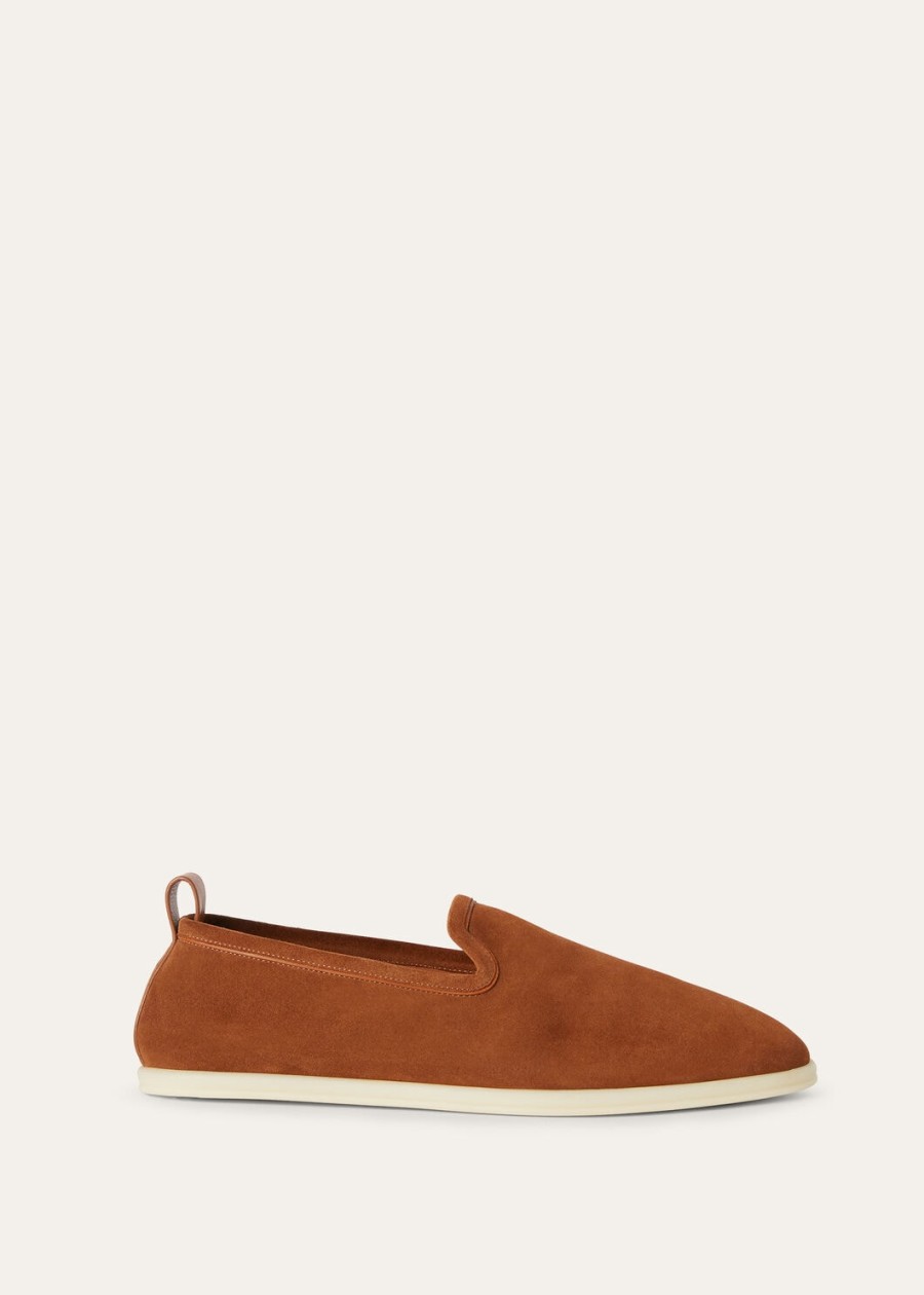 venice walk loafers van suède bruin kalfsleer