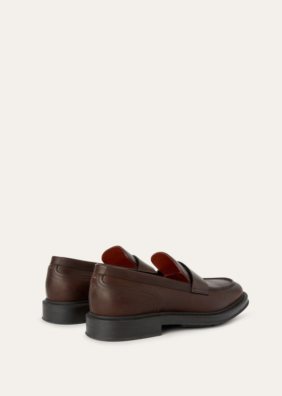 travis loafer van ultradonkerbruin kalfsleer