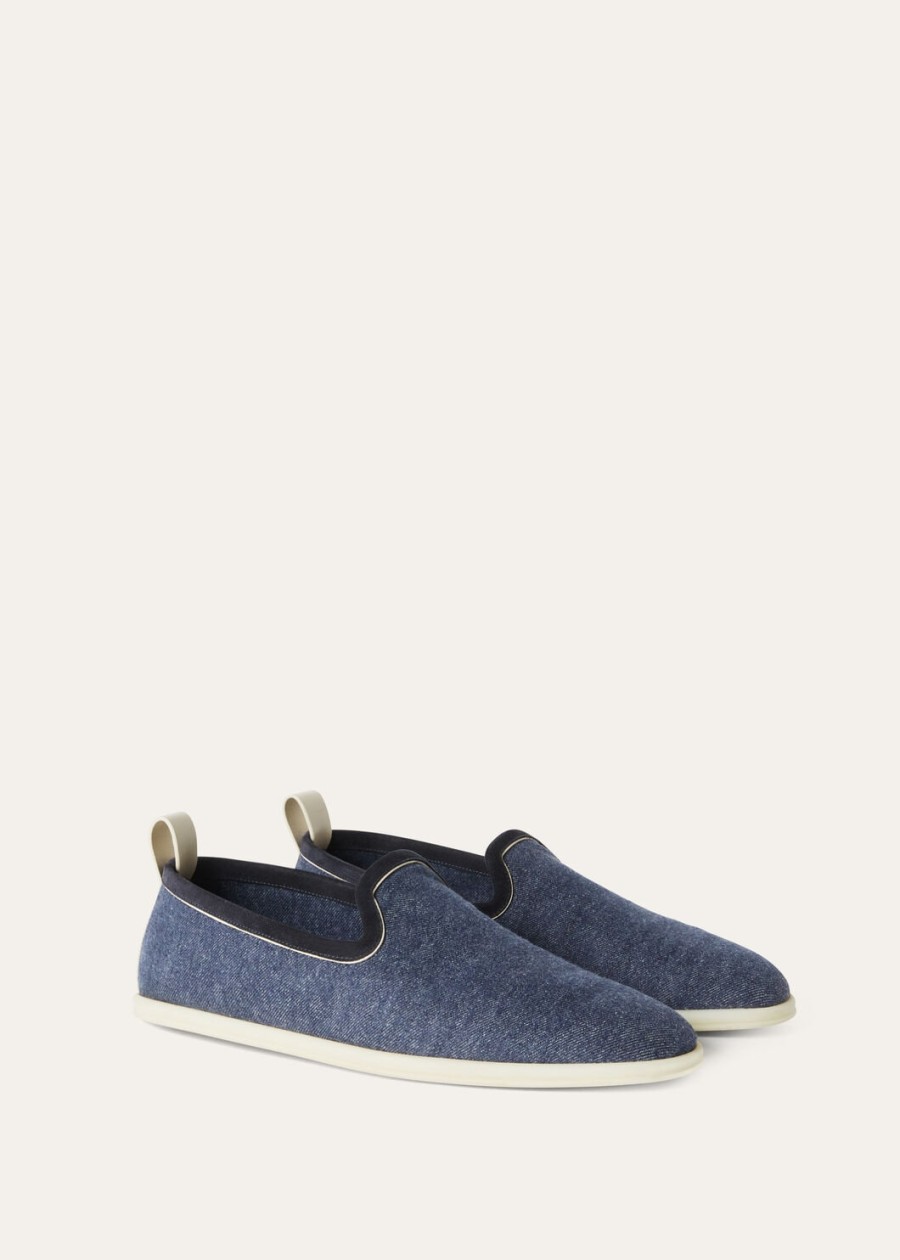loafers venice walk cotton surge blue
