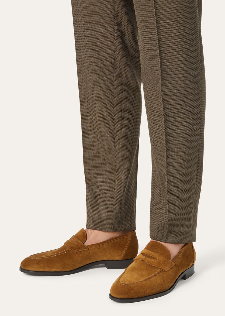 sergio loafers van ossenbruin leer