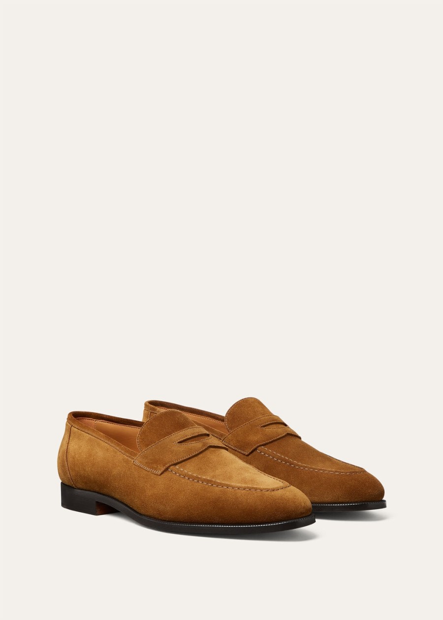 sergio loafers van ossenbruin leer