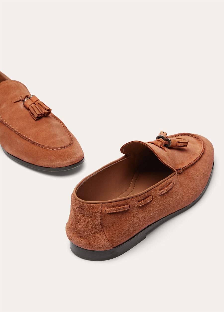 francis walk loafers van karamelrood kalfsleer