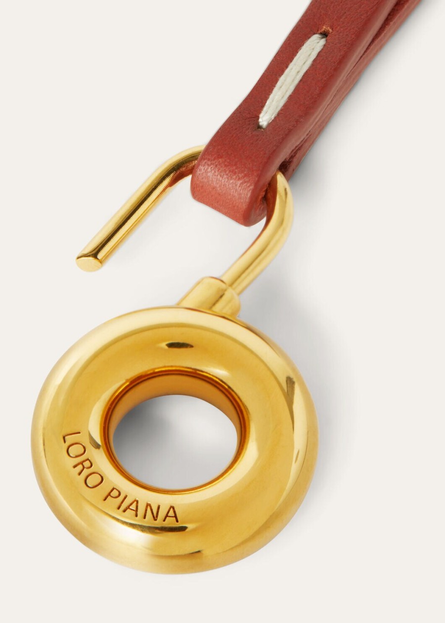 bedelketting van diep kummeljewel sun goudkleurig kalfsleer