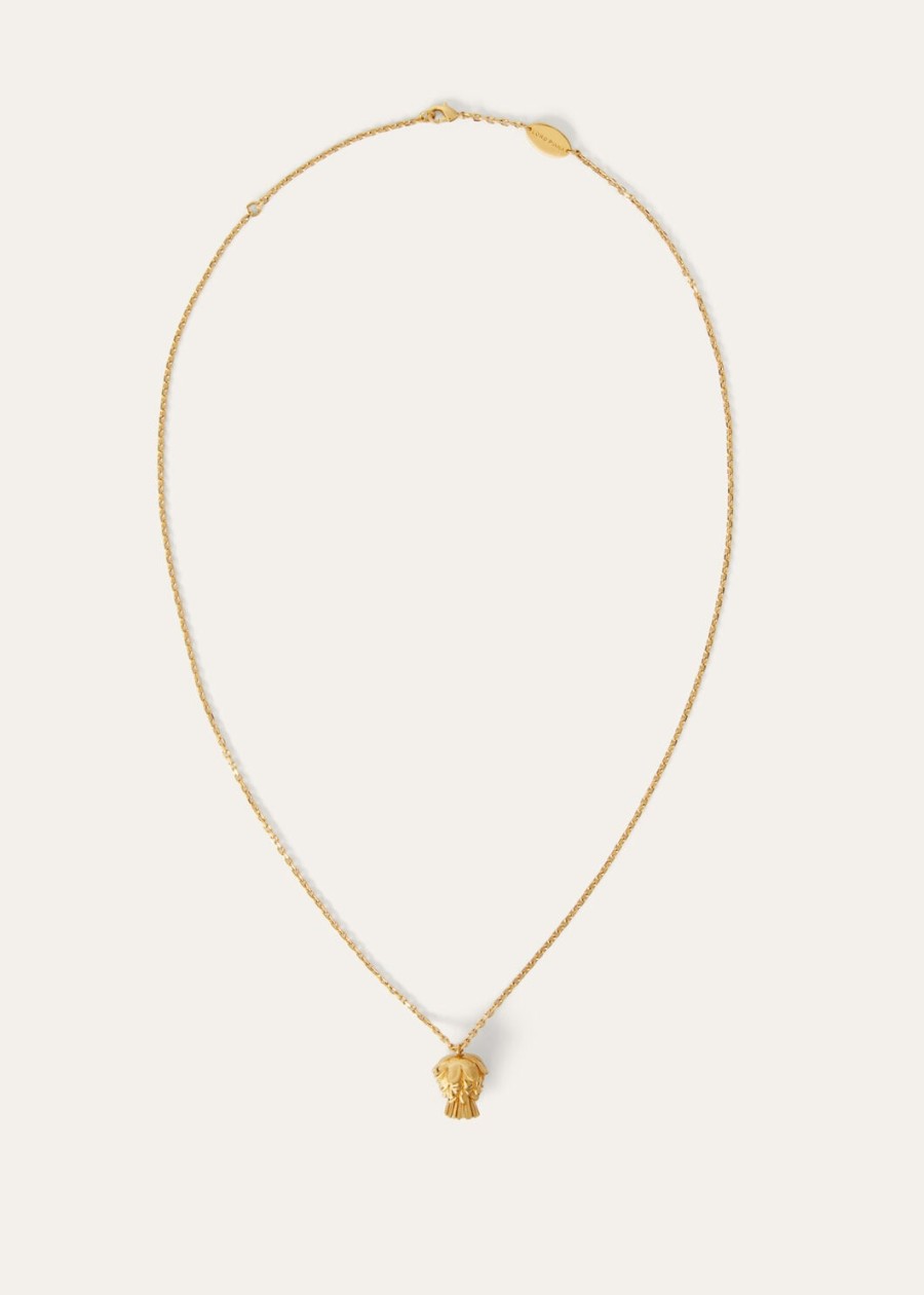 cardo messing ketting met zonnesieraden goudkleurig