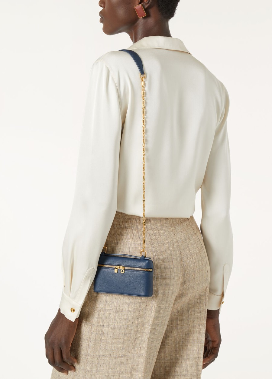 extra pocket mini bag in generfd kalfsleer ocean heartsun gold