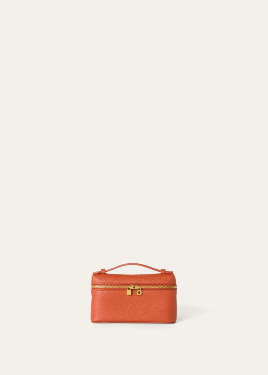 extra pocket mini bag in generfd kalfsleer coral fictionsun gold