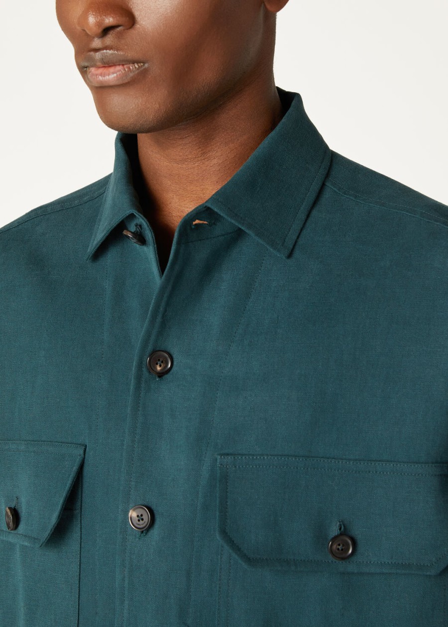 vincenzo extra shirt in diepzeegroen