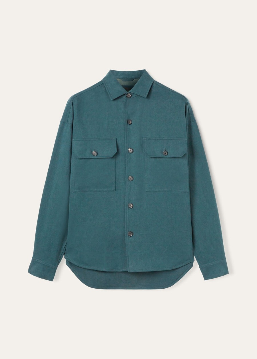 vincenzo extra shirt in diepzeegroen