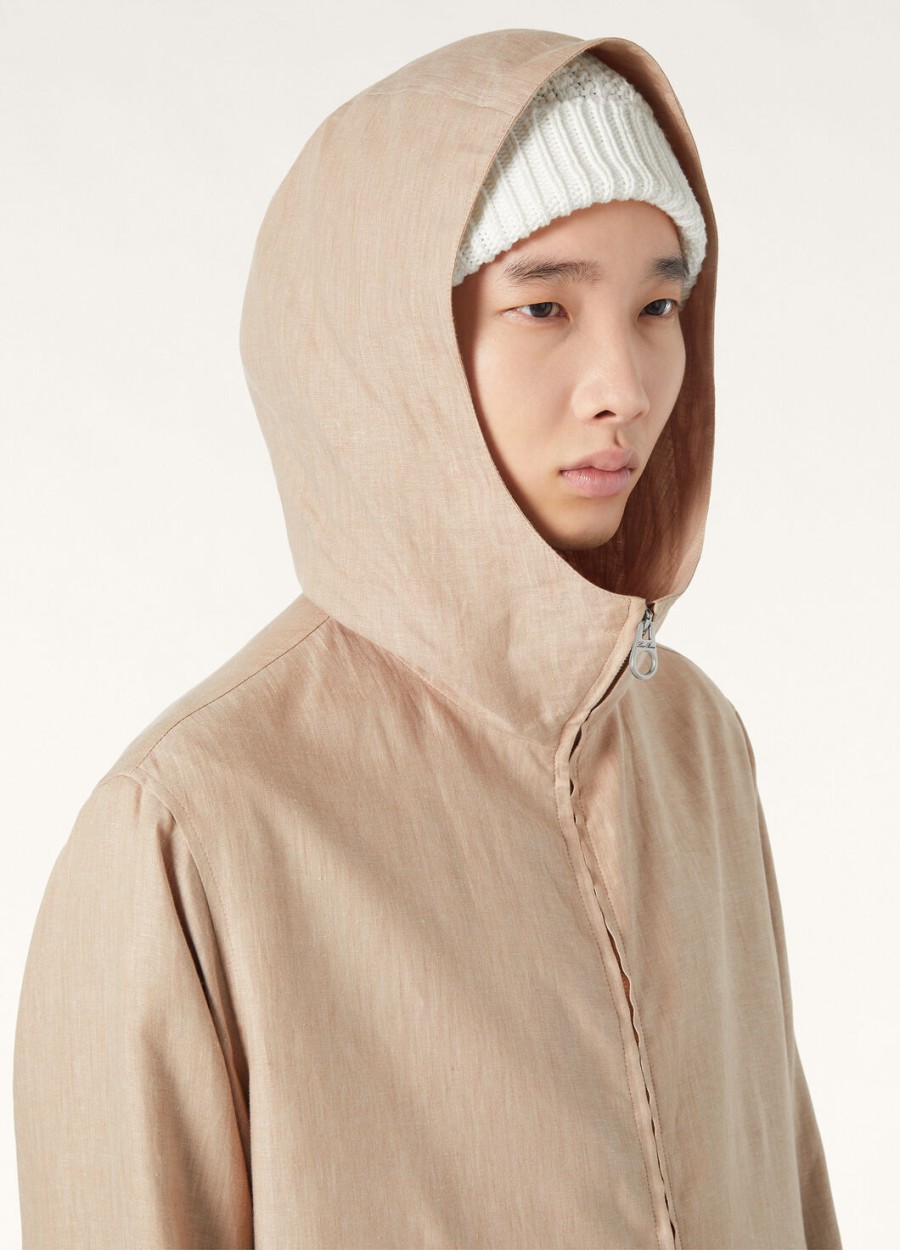 dennis blouson linnenkorrel beige