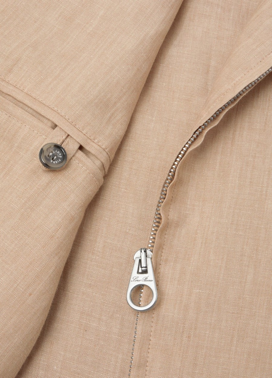 dennis blouson linnenkorrel beige