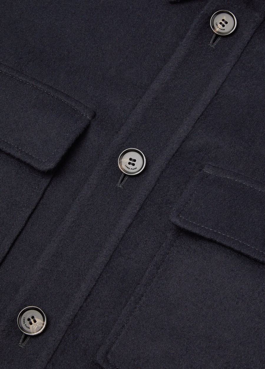 jim cashmere marineblauwe oversized blouse