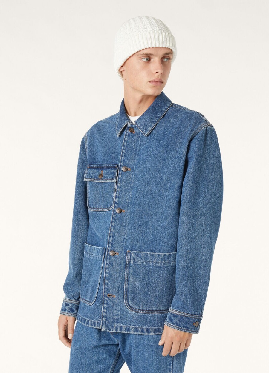 frem blue stone washed katoenen kasjmierjas