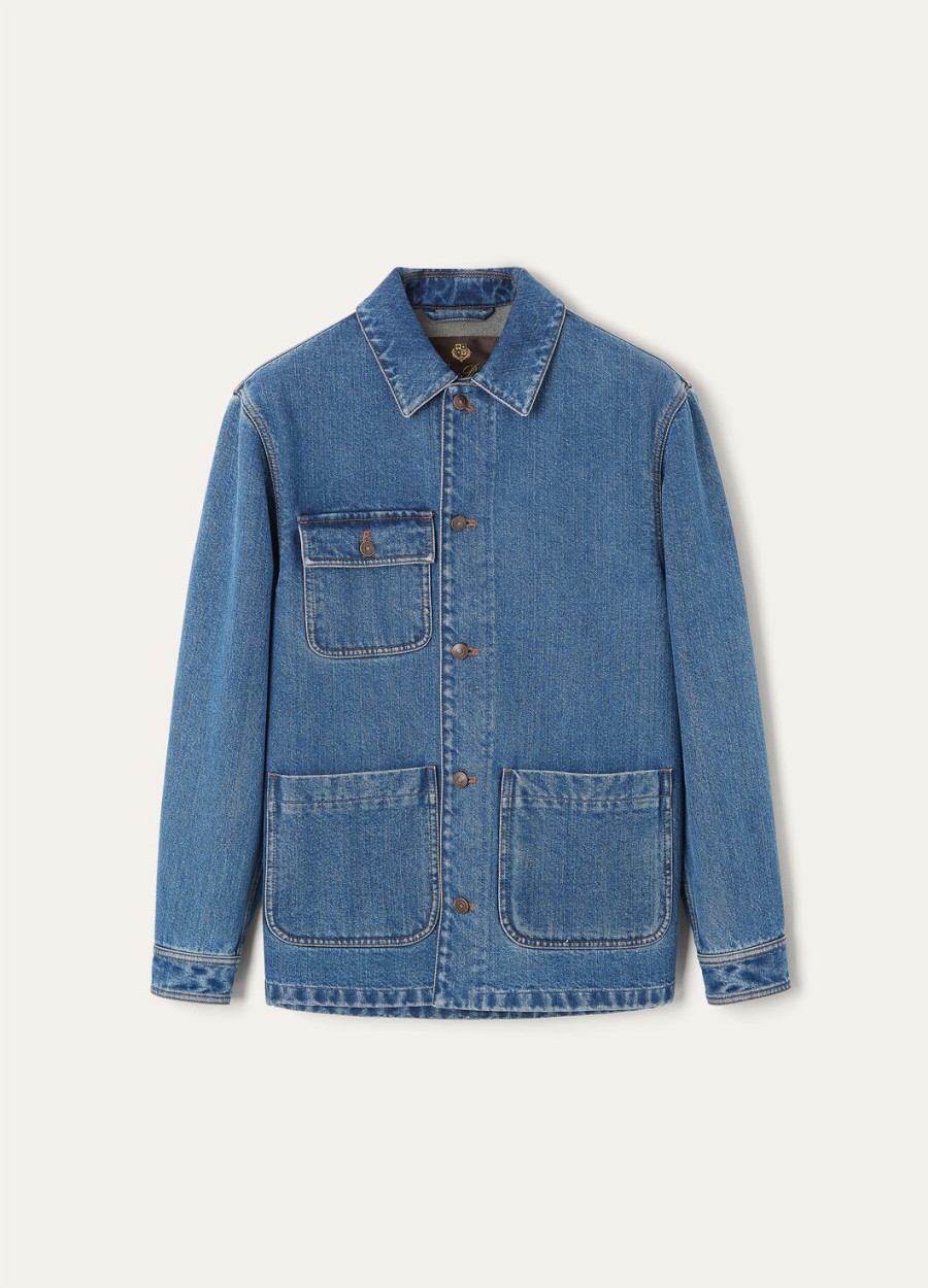 frem blue stone washed katoenen kasjmierjas