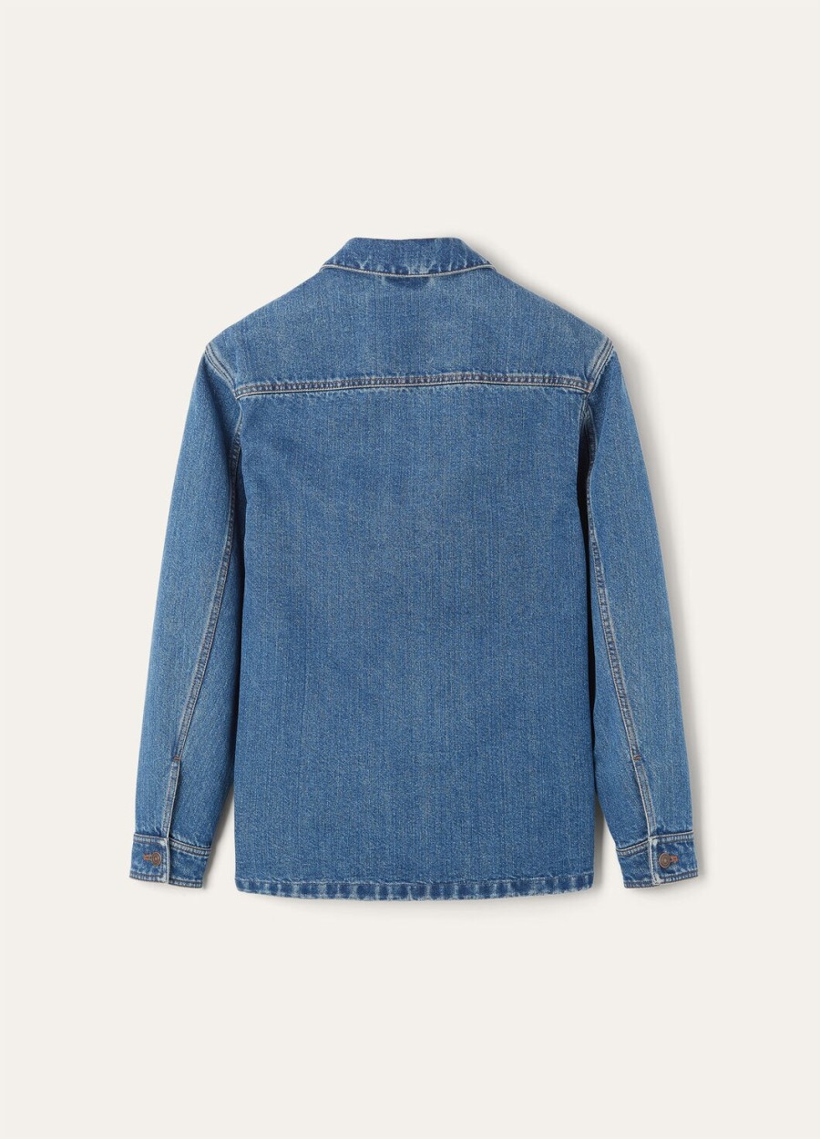 frem blue stone washed katoenen kasjmierjas