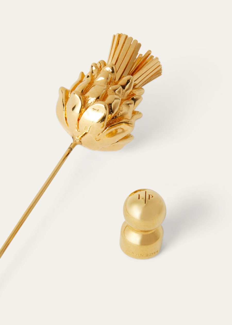cardo pin messing sieraden zon goud