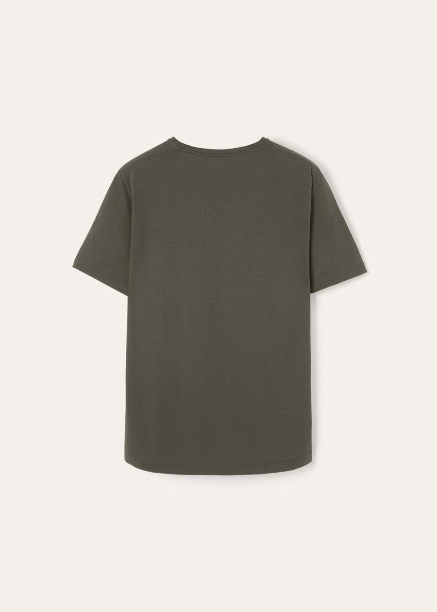 zacht t-shirt van katoen zijde en chlorofyl.
