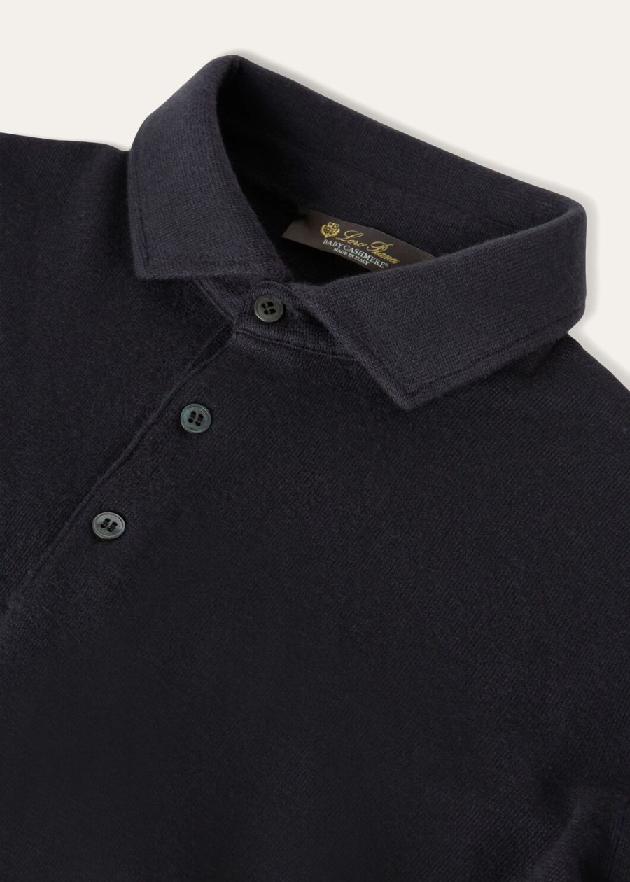 baby kasjmier polo zwart