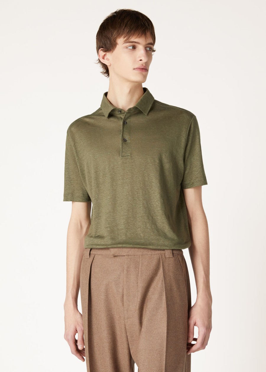 moerasgroene poloshirt