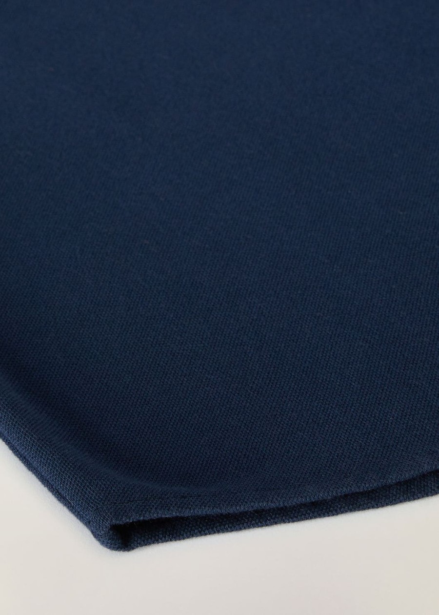 polo shirt van geverfd katoen met eclipse-print