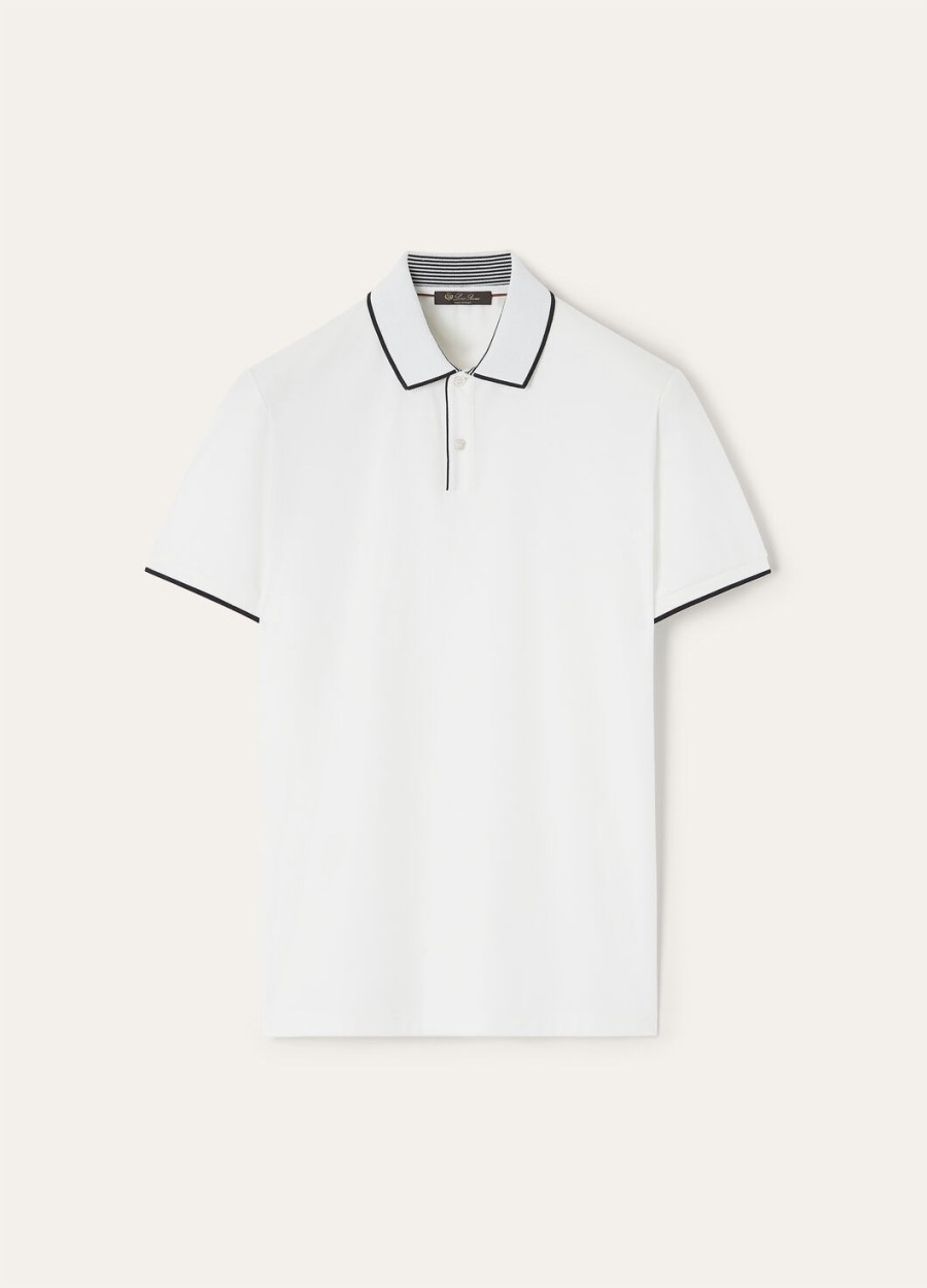 brentwood polo katoen optisch wit