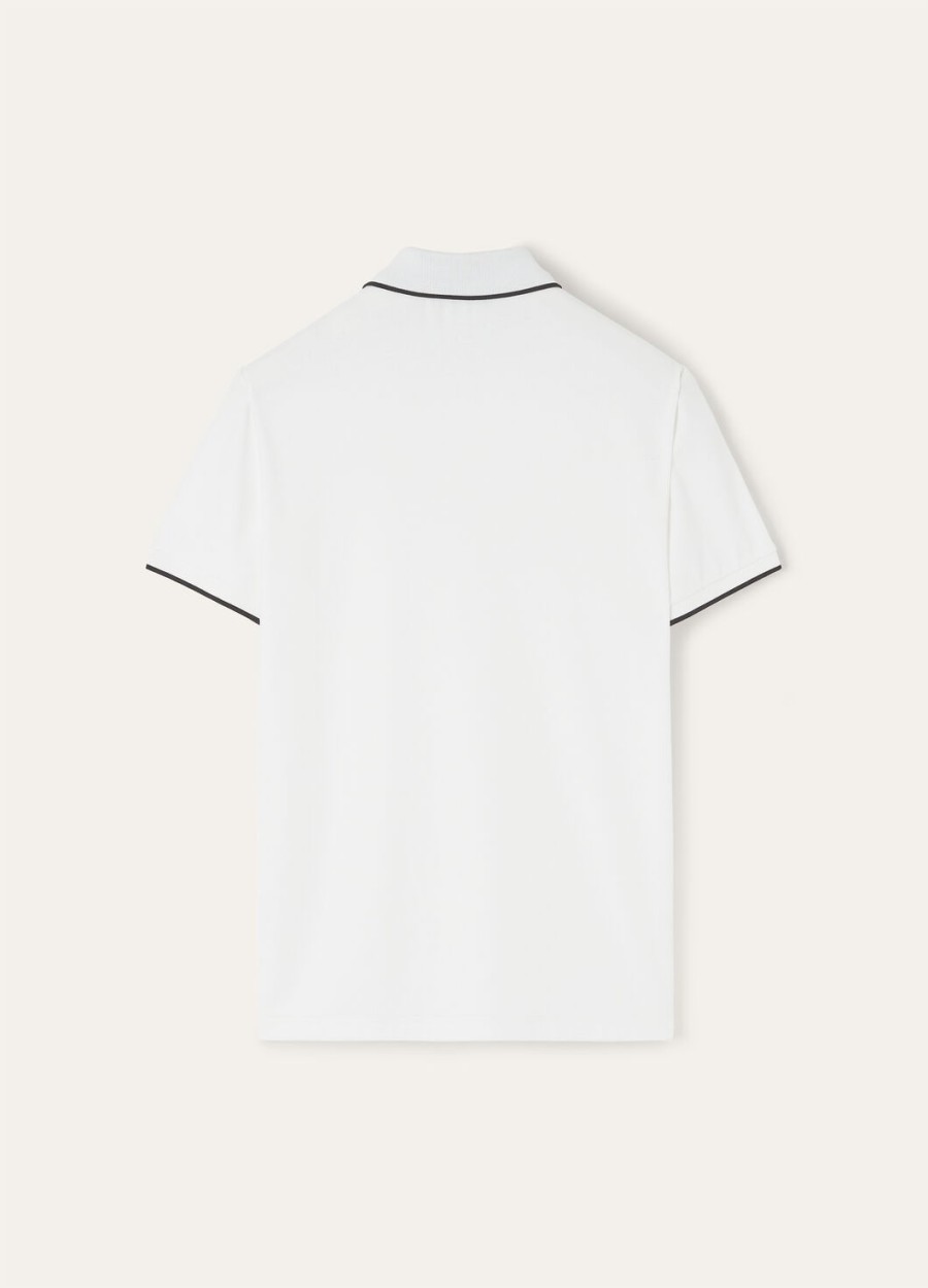 brentwood polo katoen optisch wit