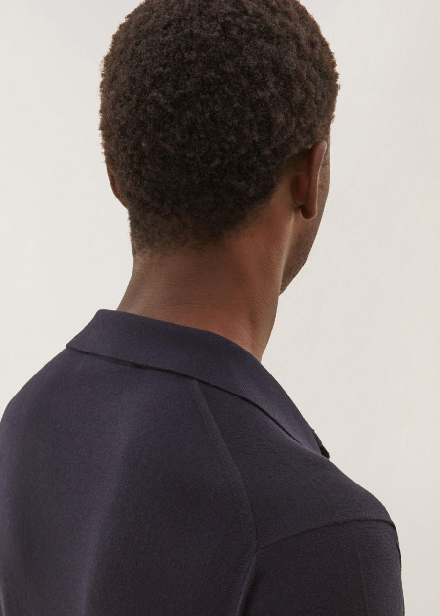 casual poloshirt vicuña marineblauw