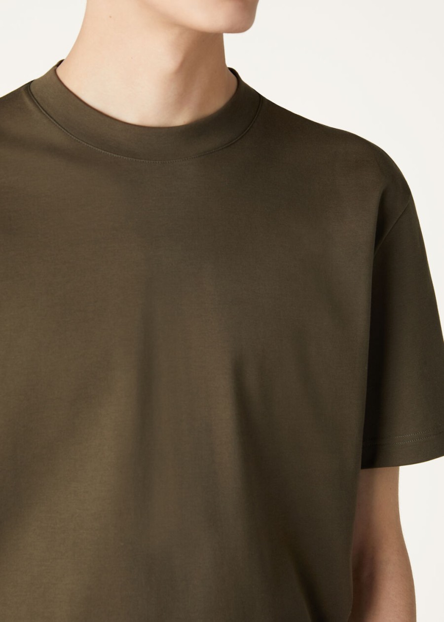 ray cotton t-shirt in antracietgroen