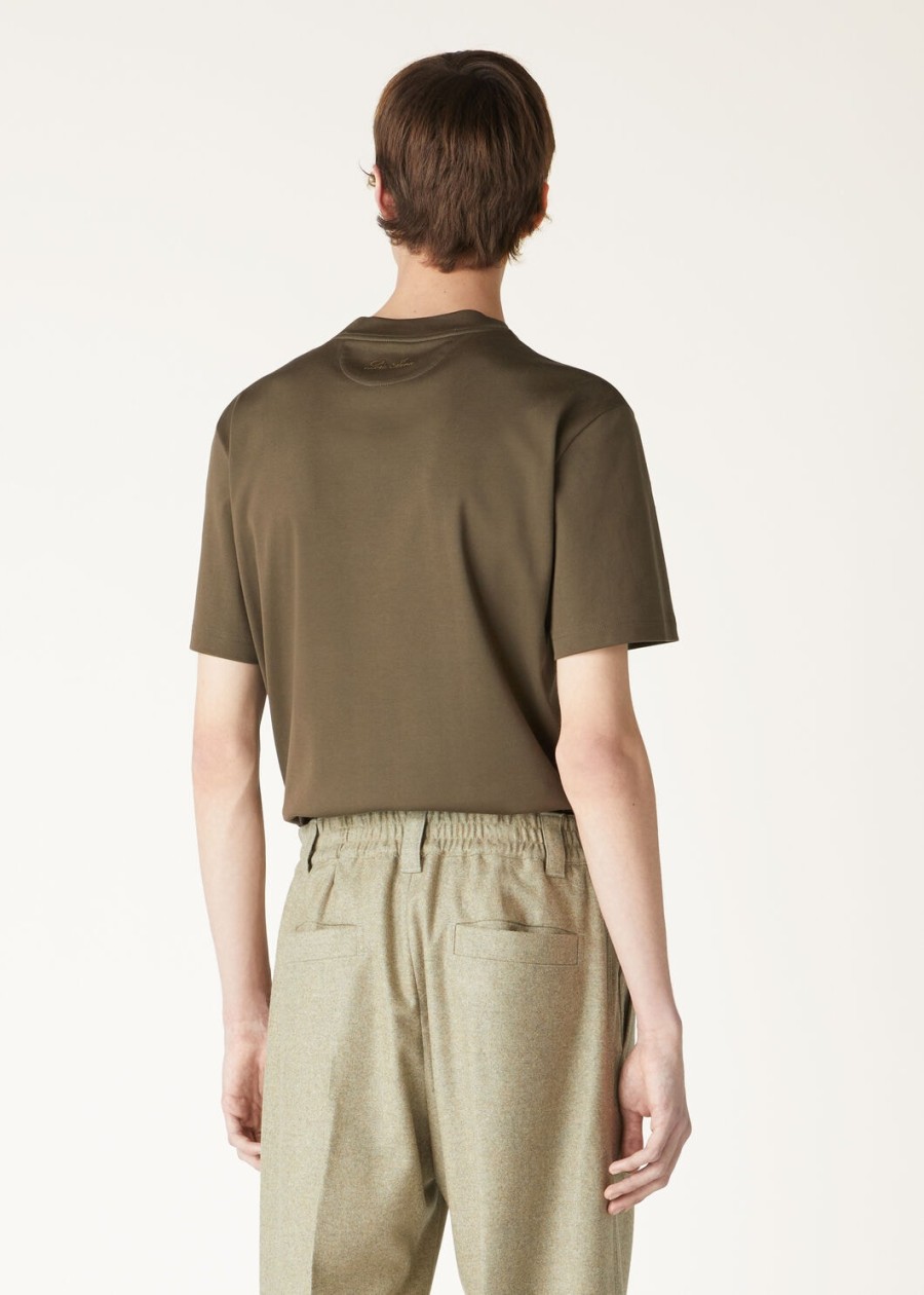 ray cotton t-shirt in antracietgroen