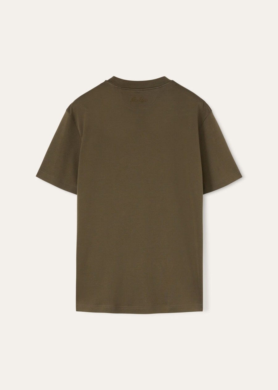 ray cotton t-shirt in antracietgroen