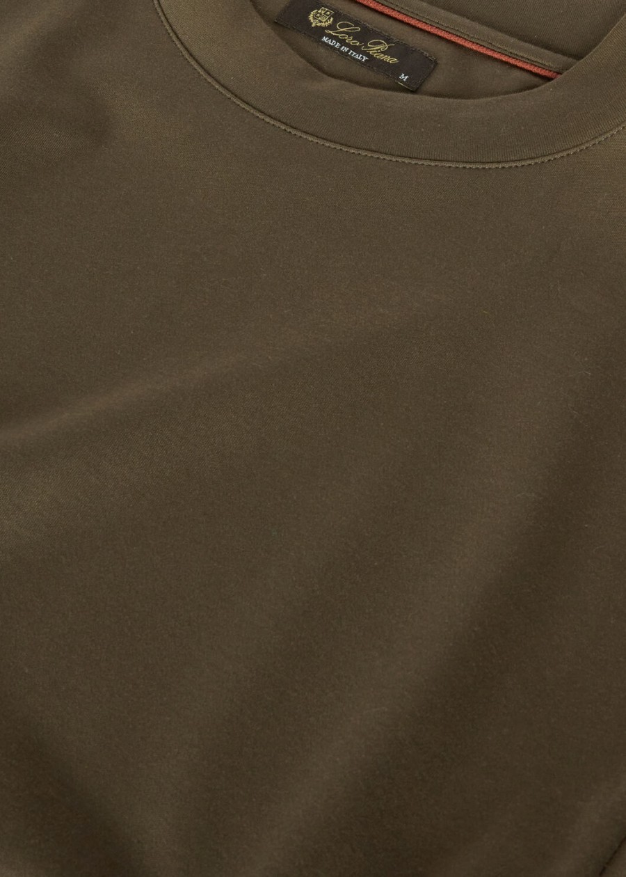 ray cotton t-shirt in antracietgroen