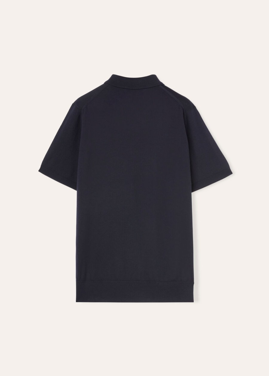 wish wish wollen poloshirt met totale zonsverduistering
