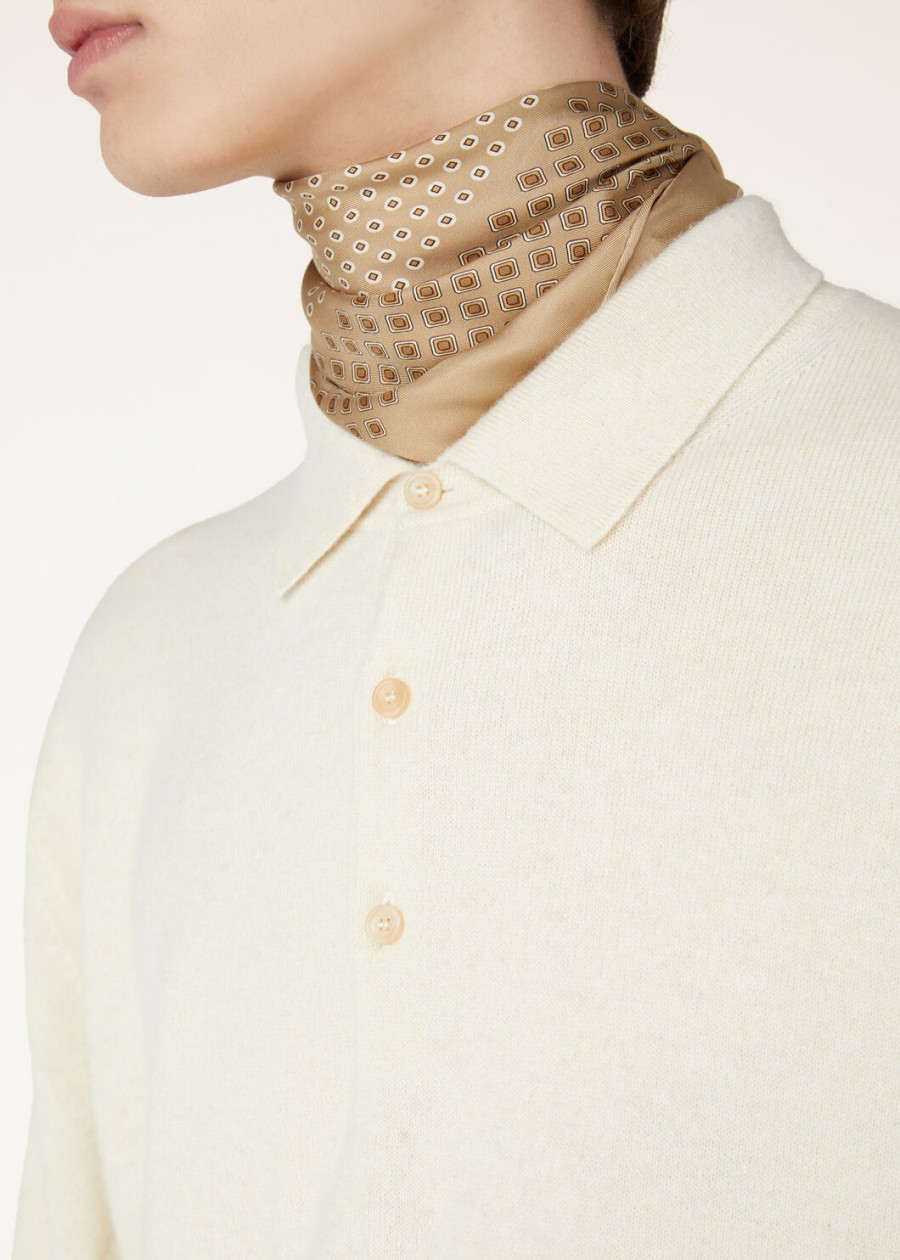 loro cashmere pure dunes mel polo shirt