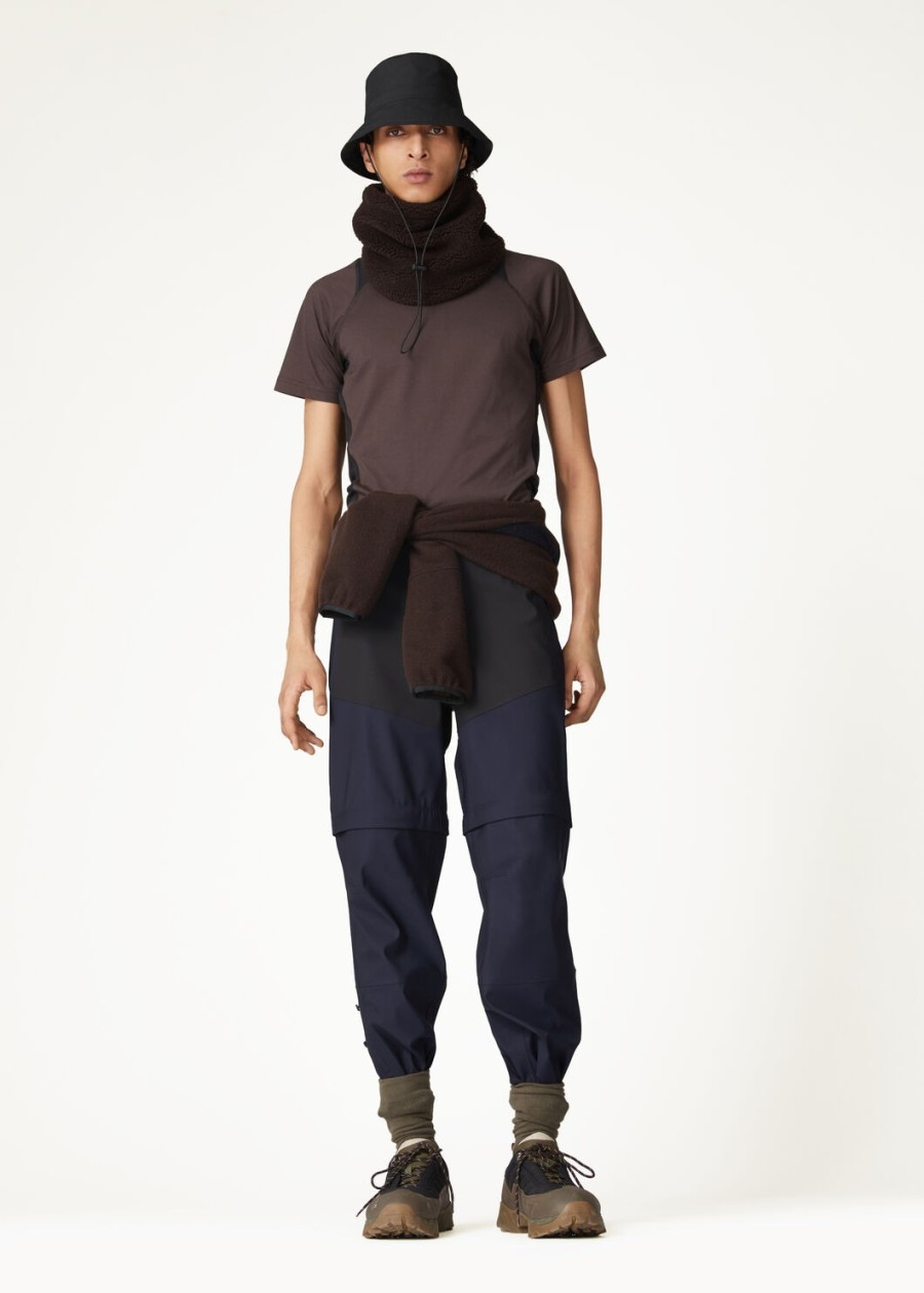 supramonte katoenen microvezel t-shirt bruin