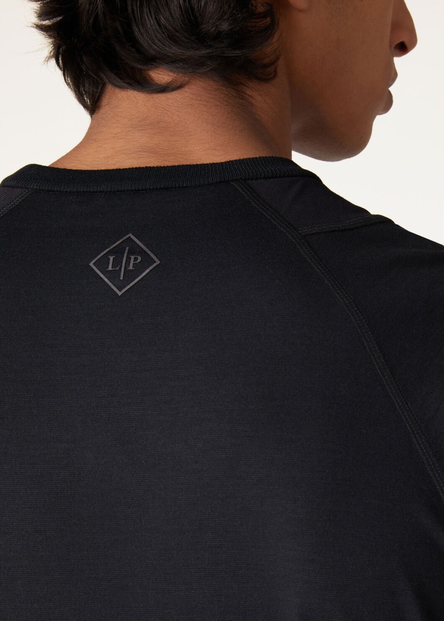 supramonte katoenen microvezel t-shirt zwart