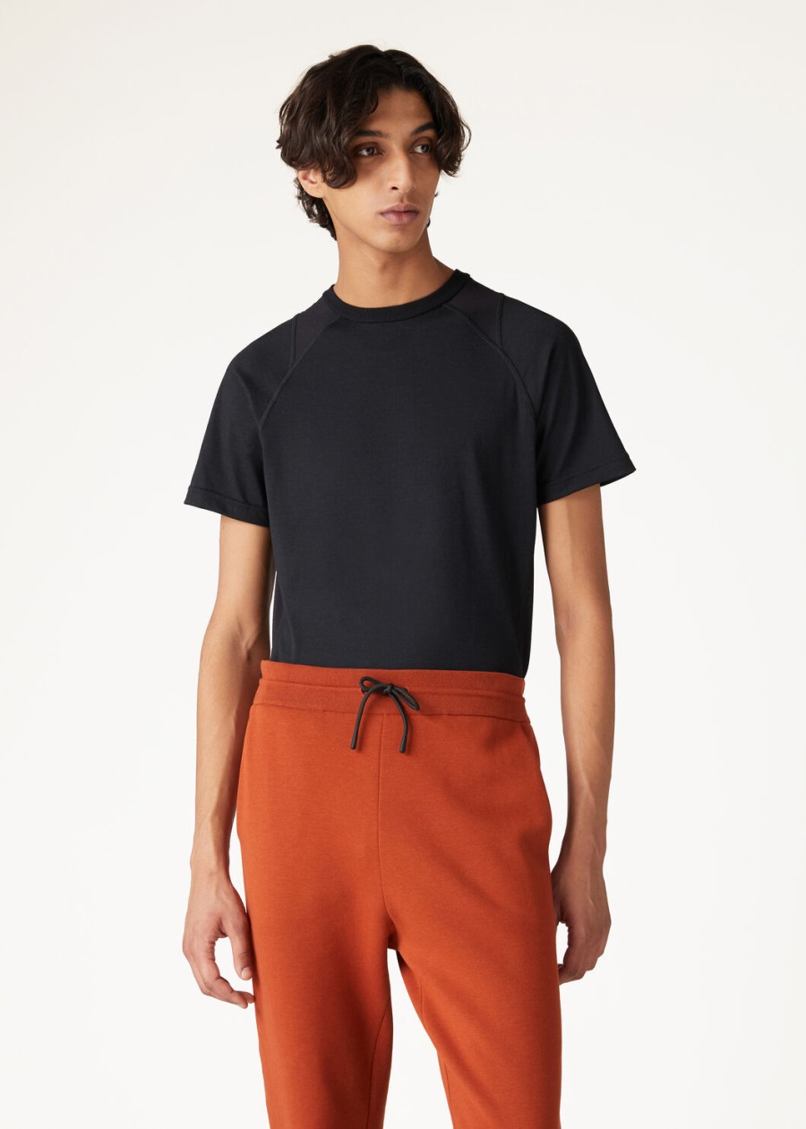 supramonte katoenen microvezel t-shirt zwart