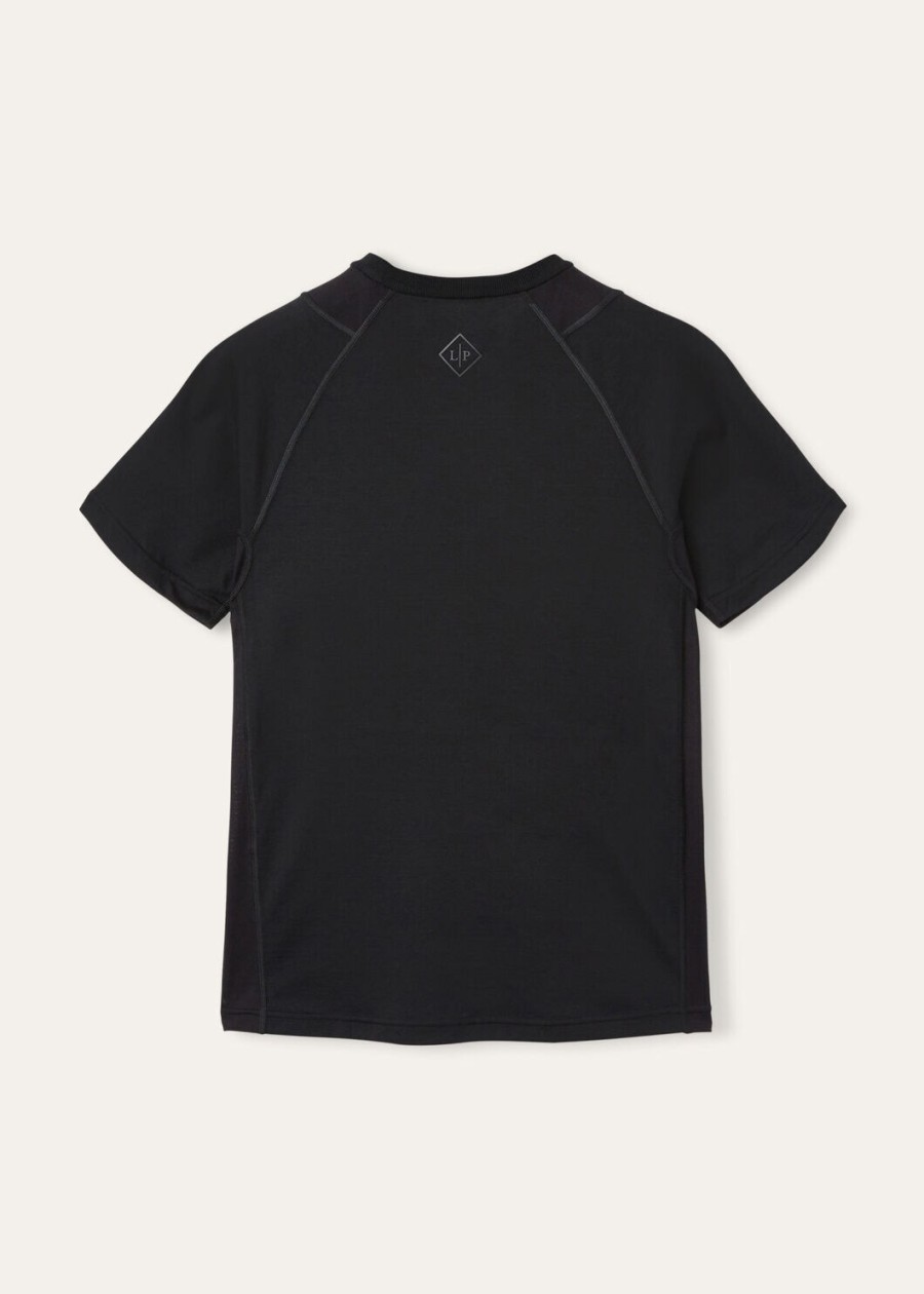 supramonte katoenen microvezel t-shirt zwart
