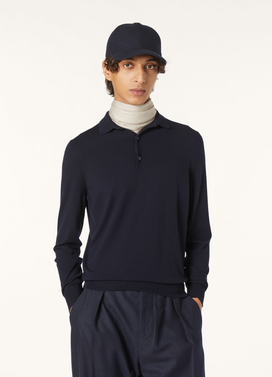 het gift of kings poloshirt in marineblauw
