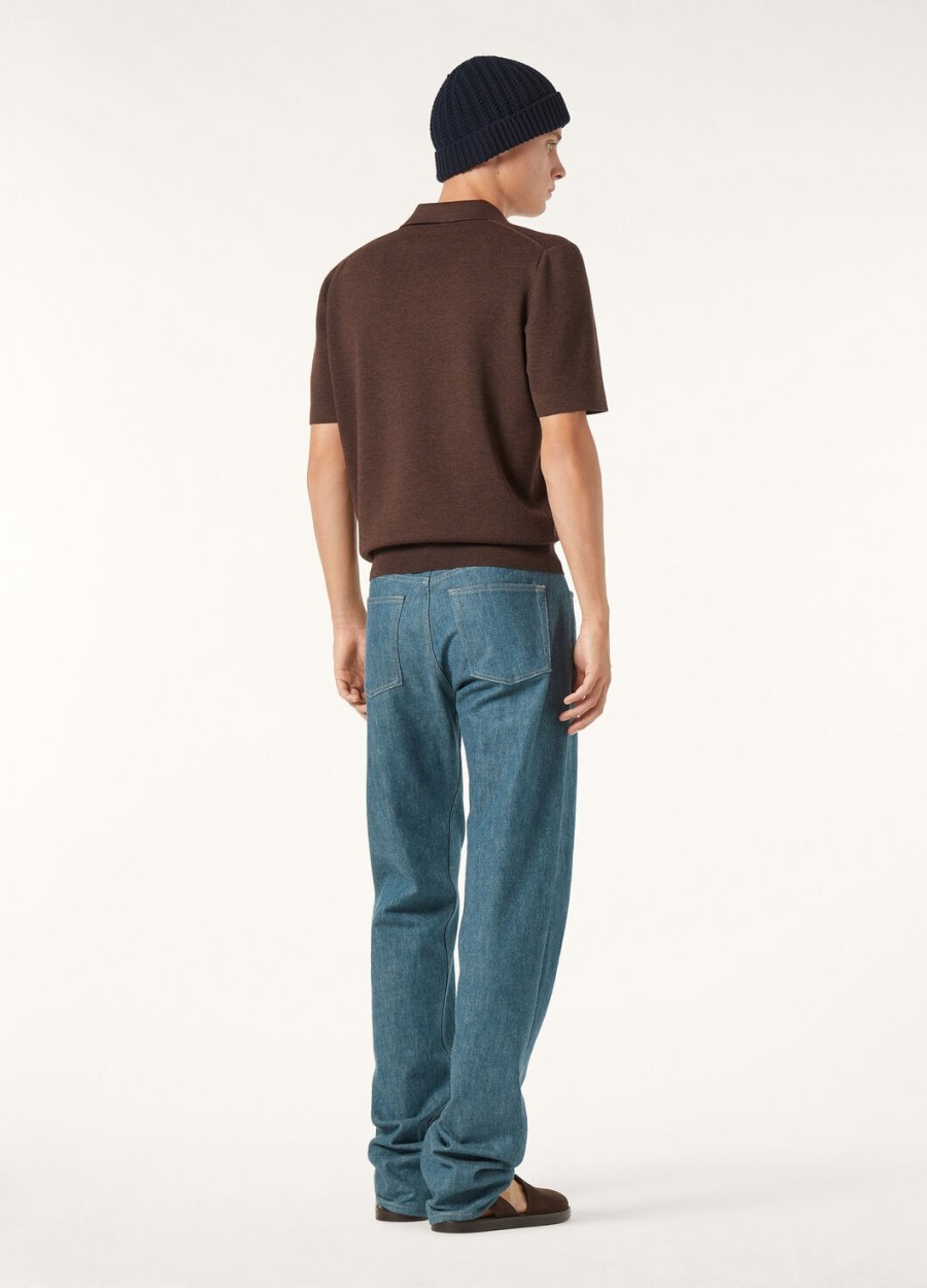 empire wish wollen poloshirt met sterrenmotief en anaise-melange