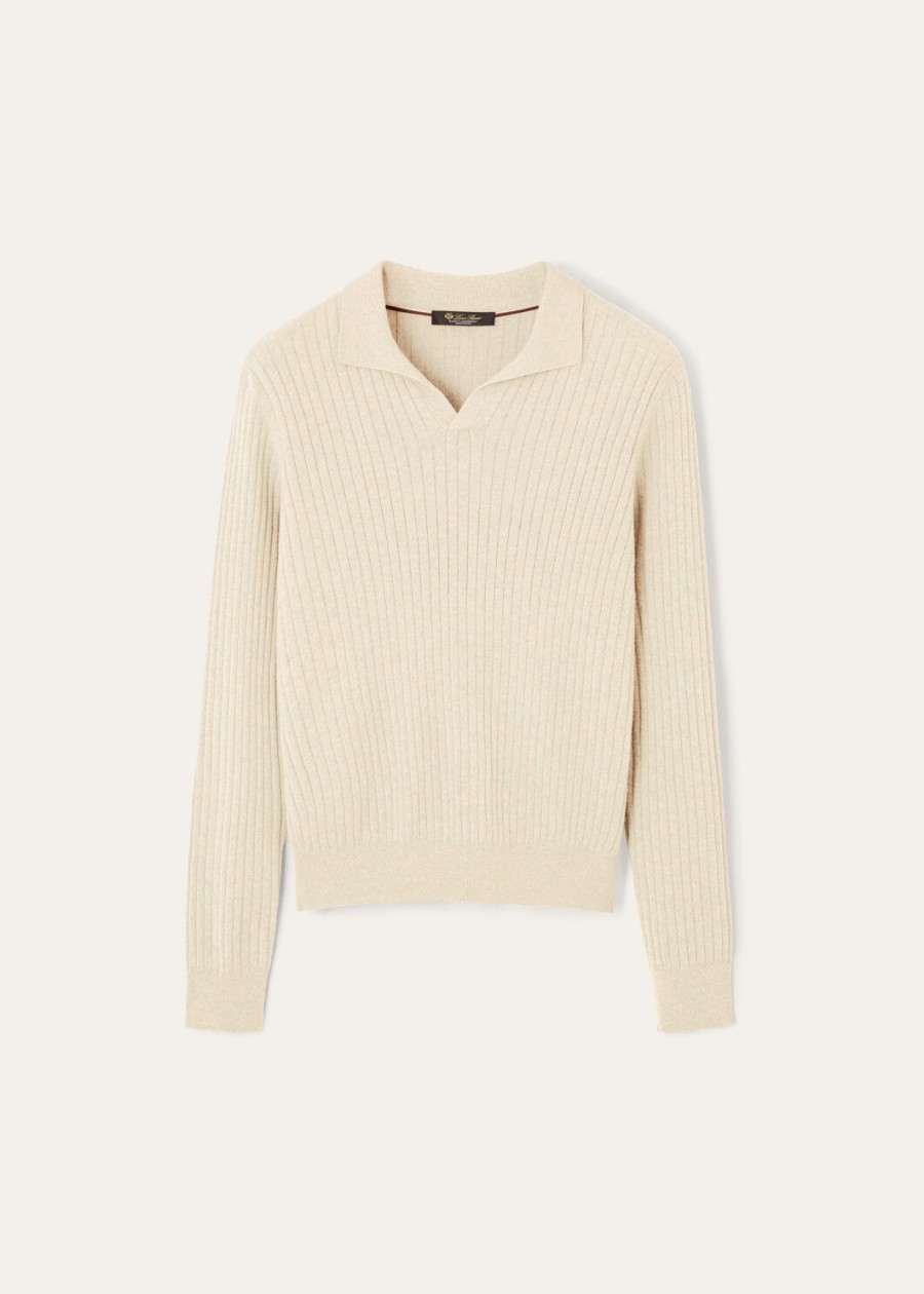 lexington baby kasjmier poloshirt crème kasjmier melange