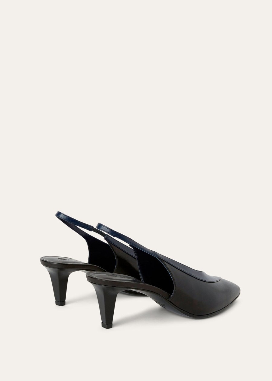 rebecca slingback zwart kalfsleerink bottle