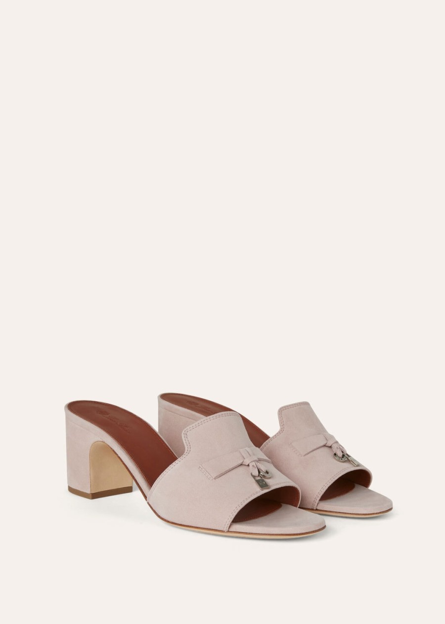zomerse charms sandalen van geitenleer in roze moderne stijl