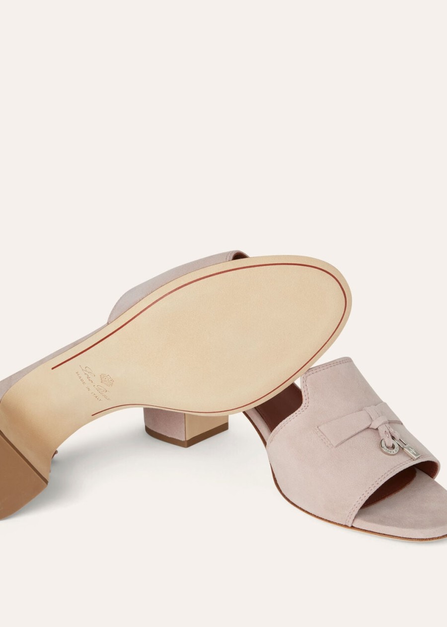 zomerse charms sandalen van geitenleer in roze moderne stijl