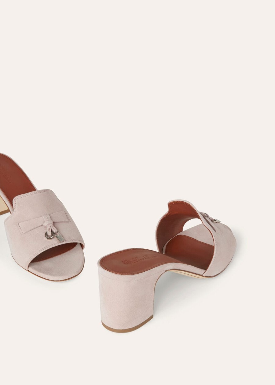 zomerse charms sandalen van geitenleer in roze moderne stijl