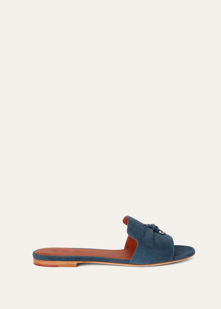summer charms suède sandalen geitenleren denim